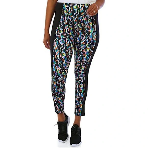 Nanette Lepore multicolor athletic compression 7/8 length legging,Medium NWT - Picture 1 of 7